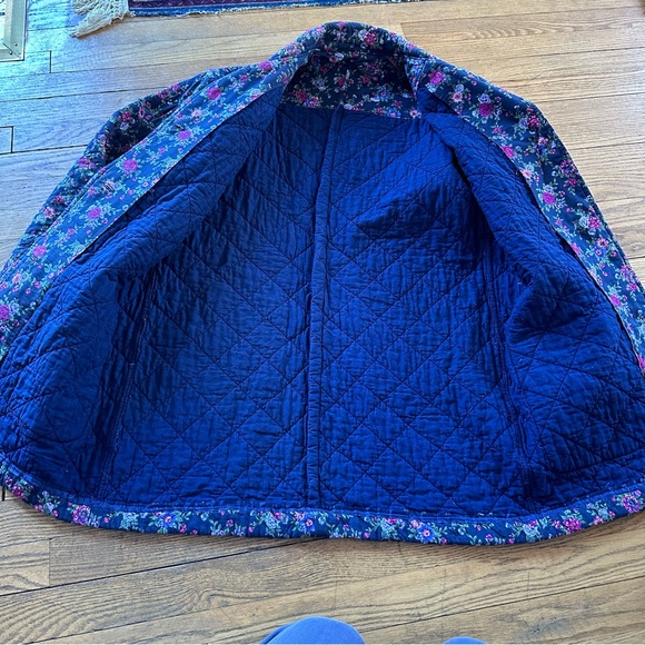 Handmade quilted floral coat chore jacket // size large // one of a kind! - Picture 8 of 14